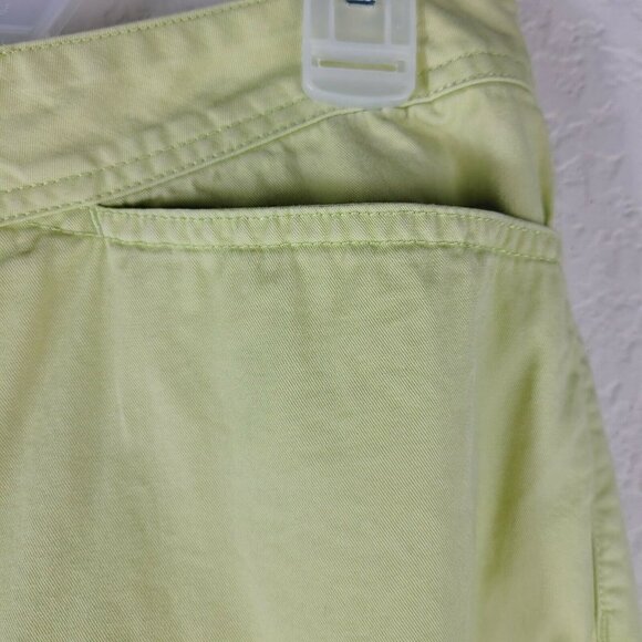 Calvin Klein Jeans Cropped Pants Capris Yellow Size 6 Summer Spring Casual Comfy - Picture 5 of 11